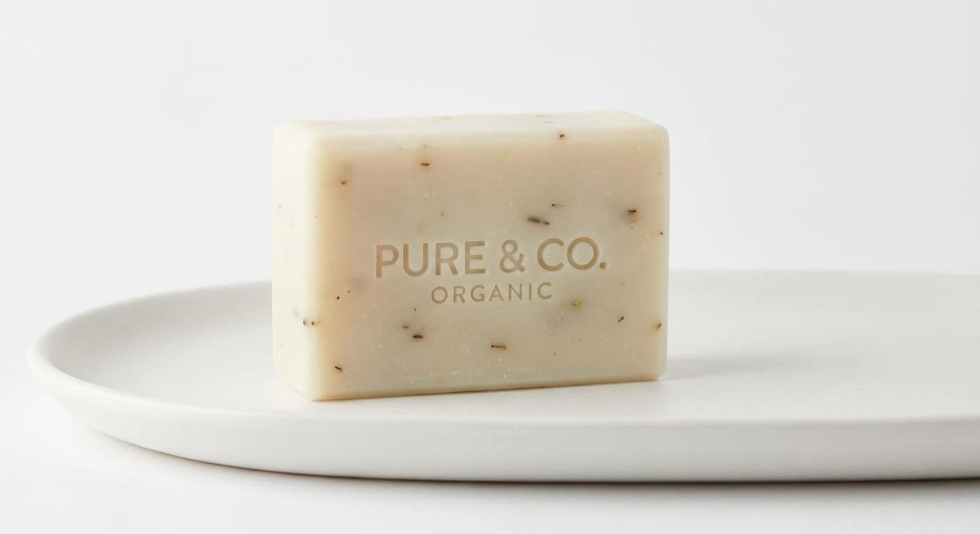 Mother Vegetable Soap 100g bar with natural green color and artisan finish